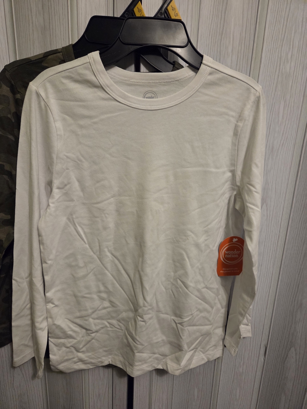 wonder nation White Long Sleeve Crewneck Shirt